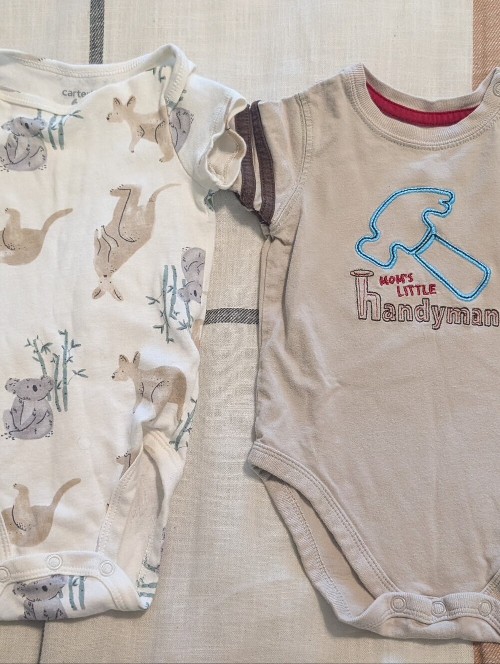 Two Onesies Size 6 Months